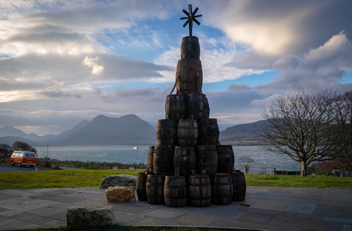 Raasay distillery tree