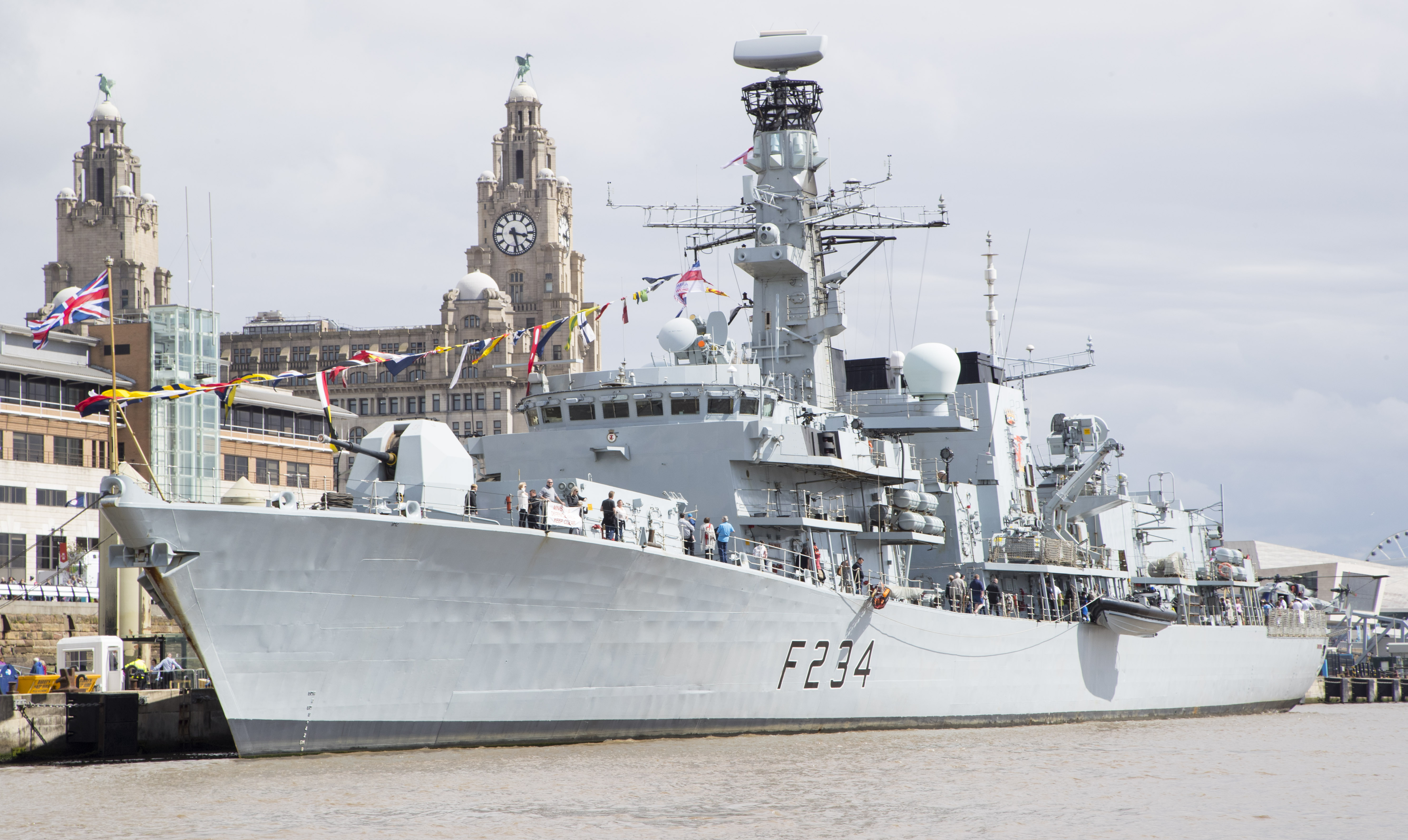 HMS Iron Duke at Liverpool