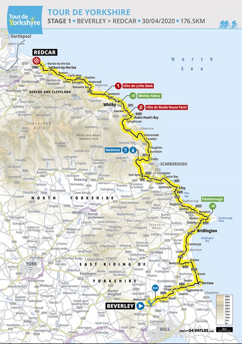 Tour de Yorkshire route map