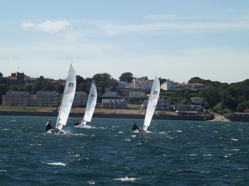 Yachts in Filey Bay