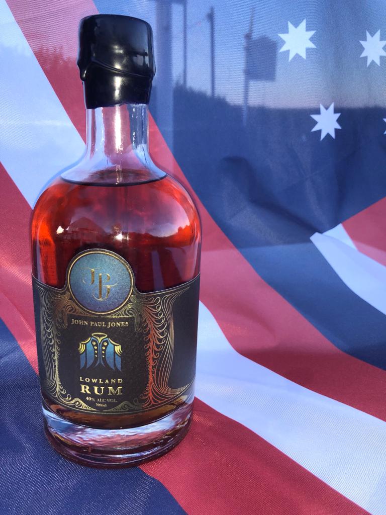 bottle of John Paul Jones Rum