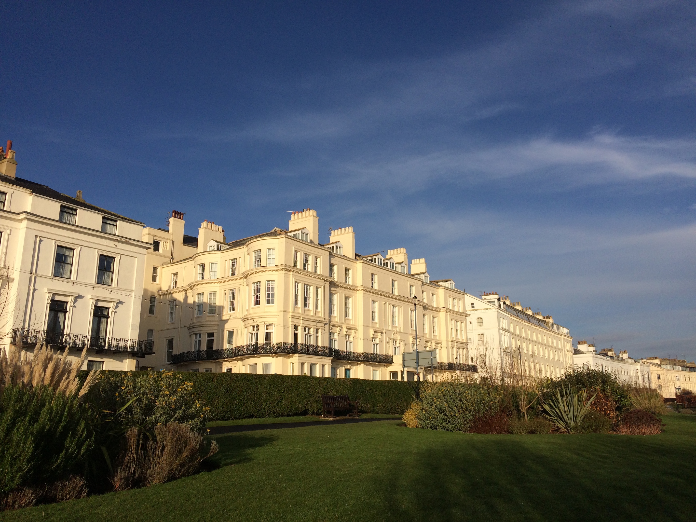 Crescent, Filey, in winter sun